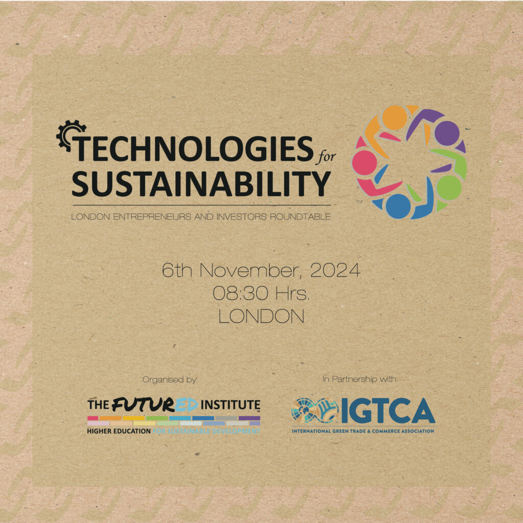 “Technologies for Sustainability” will bring together global leaders in London on November 6