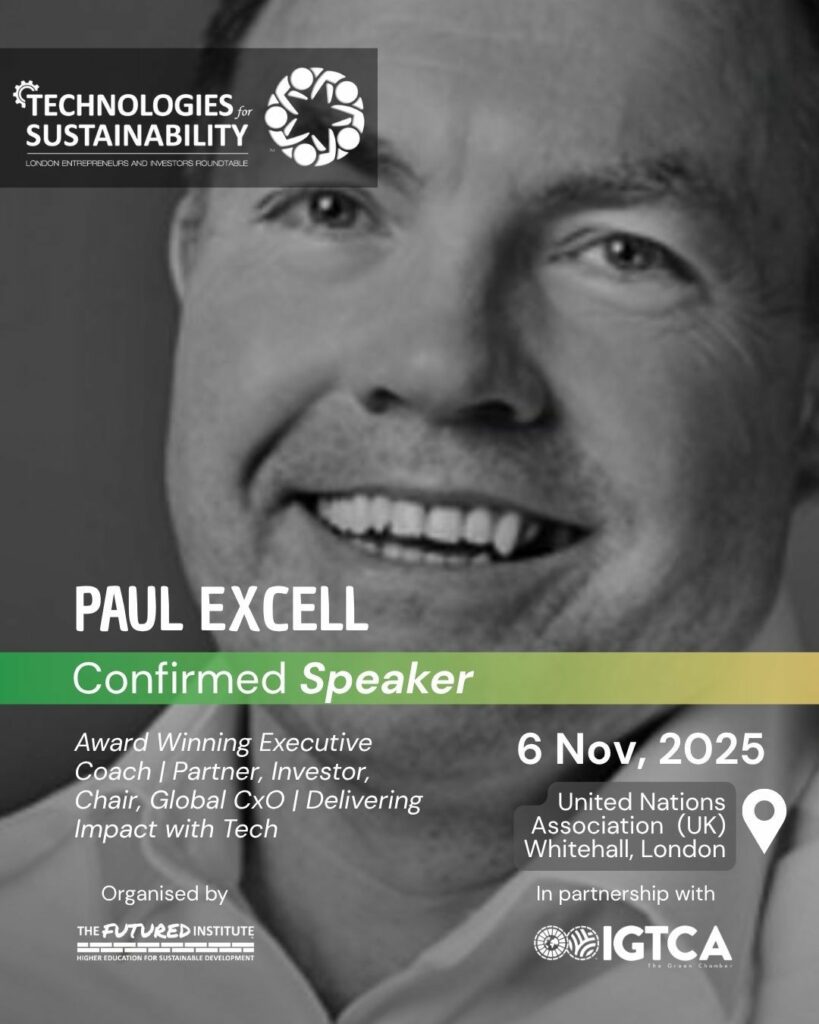 Paul Excell to Speak at Technologies for Sustainability – London 2025 Paul Excell to Speak at Technologies for Sustainability – London 2025